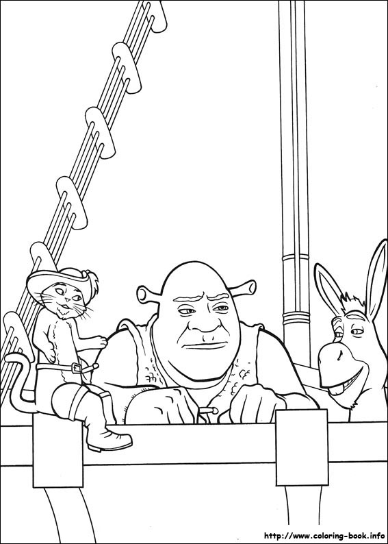 Shrek kolorowanki